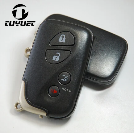 4 Buttons Smart Remote Key Shell Fob Case For Lexus GS430 ES350 GS350 LX570 IS350 RX350 IS250 + Emergency key Blade