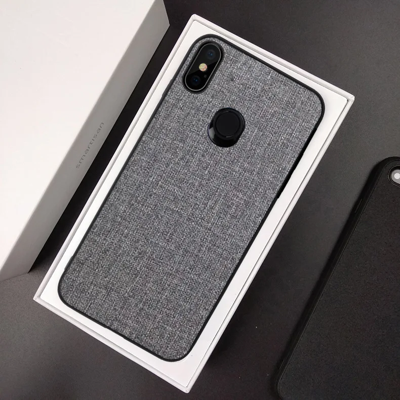 

For Xiaomi Redmi Note 7 Pro Case Luxury Skin Coque Silicone edge fabric back cover protect case for xiaomi redmi note 7pro shell