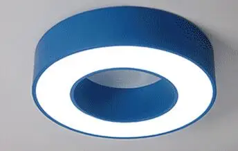 blue Детская комната свет led современный минималистичный спальня девушка кабинет лампа цвет Овальный детский потолочный светильник ET83 LU1018 - Цвет корпуса: blue