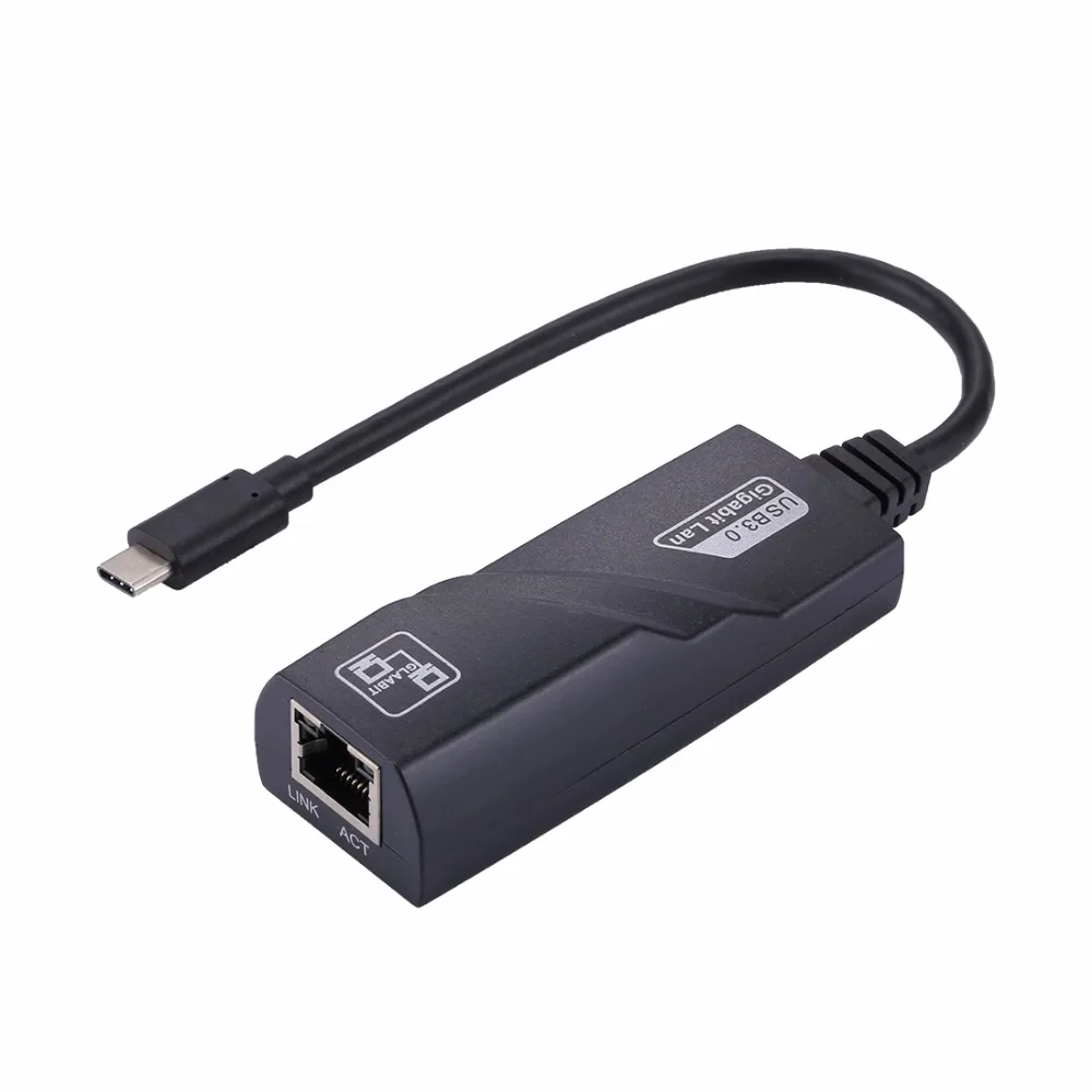 Adaptador de Rede Ethernet Usb-c Gigabit 15cm Cabos de computador e conectores - Imagem 4