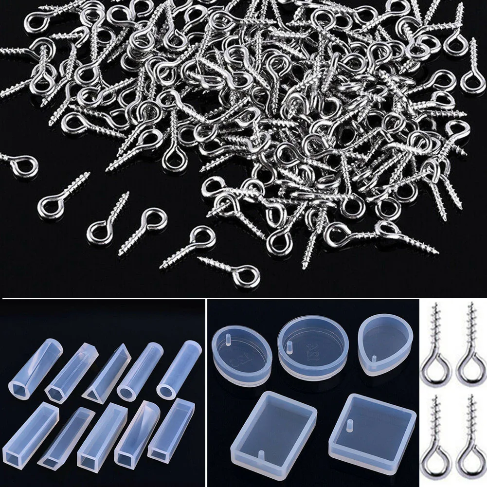 

15pcs/set Pendant Jewelry Making Crystal Mould Necklace Resin Craft Durable Silicone Mold Tool DIY Handmade Geometric Handiwork