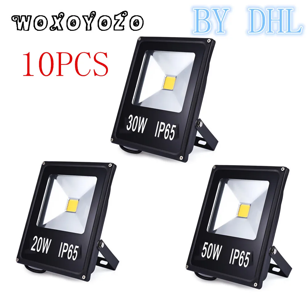 

10W 20W 30W 50W COB Floodlight Lighting outdoor IP65 AC85-265V Waterproof LED Spotlight Refletor Garden Projector Reflector Wall