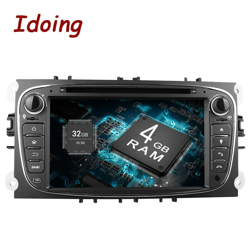 Excellent Newest Android 8.0 4G+32G Fast Boot for Ford Focus Mondeo Car Multimedia System Built-in wifi 1024*600 7inch  3G Dab+ Obd2 TV 1