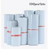100Pcs/Lot Samll Size Courier Bags White Self-seal Adhesive Storage Bags Plastic Poly Envelope Mailer Postal Mailing Bags 1