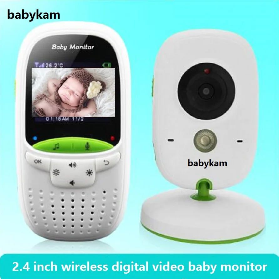 

babykam baby phone camera baby monitor video nanny 2.0 inch LCD IR Night Vision Temperature Monitor 8 Lullabies Video Intercoms
