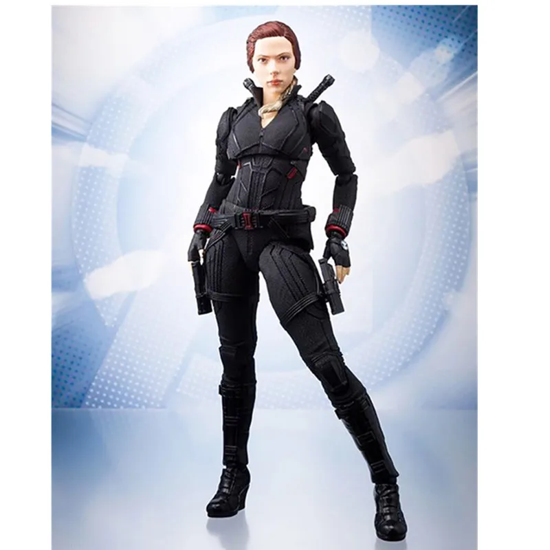 2 стиля 6 дюймов Мстители эндгейм 4 Figuarts черная Widow фигурка модель игрушки кукла для подарка - Цвет: NO BOX