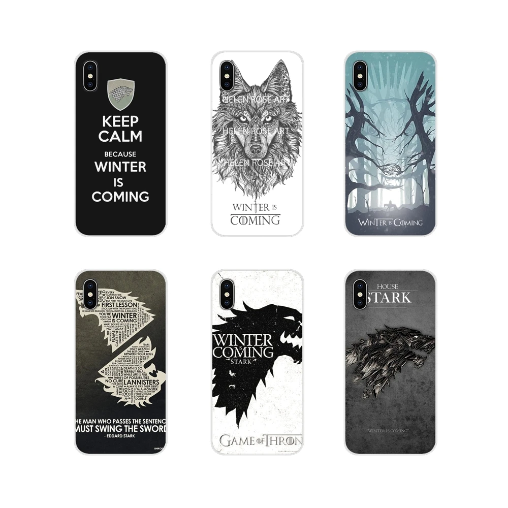 

For Xiaomi Redmi Note 6A MI8 Pro S2 A2 Lite Se MIx Max 2 3 For Oneplus 3 6T Silicone Shell Cases Game Of Throne Winter is Coming