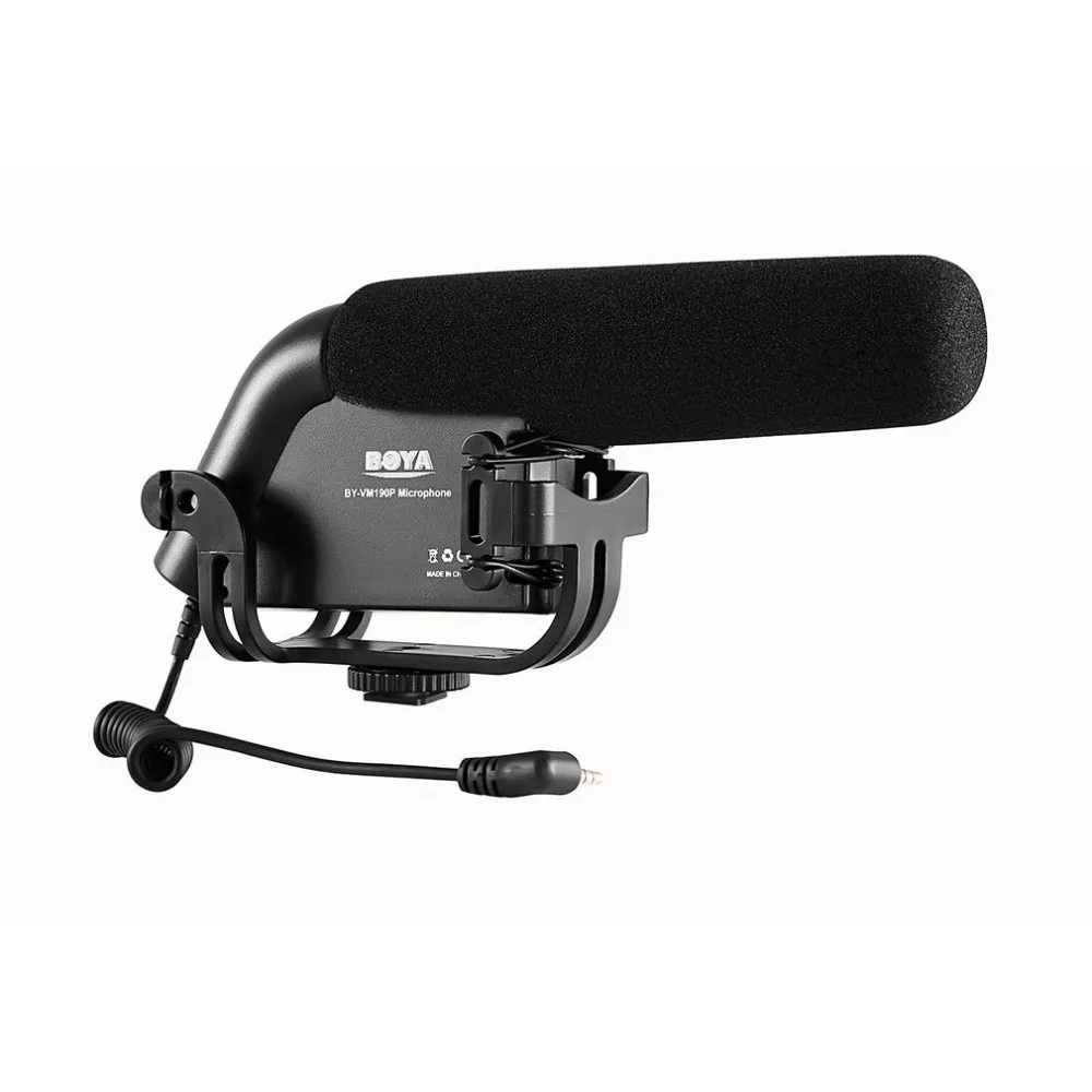 

BOYA BY-VM190P 3.5mm Standard Interface Shockproof Windproof Microphone Stereo Video Camcorder DSLR Camera DV Audio Recorder