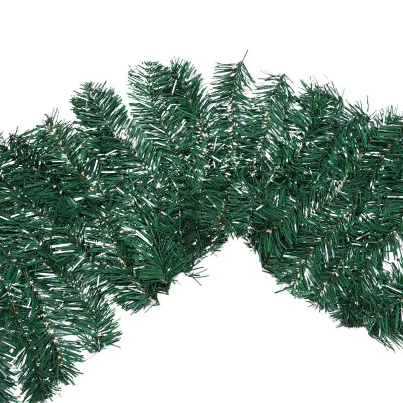 Рождественские товары decorazioni natale 270 см, украшение на дерево из синтетического ротанга, плотная мишура, зеленая гирлянда, вечерние, новогодние украшения