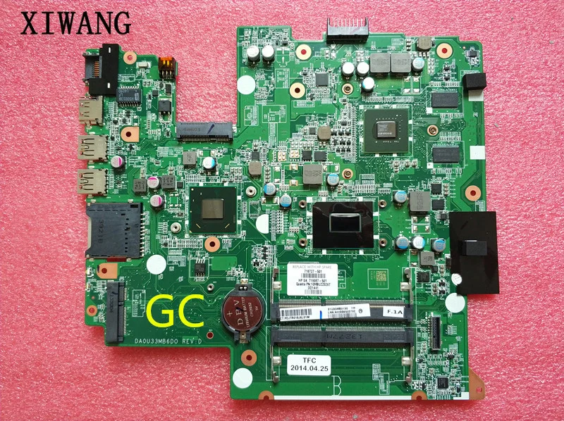 

698494-501 698494-001 Free Shipping for hp Seekbook 14 laptop motherboard DAOU33MB6D0 ,100% TESTED with warranty