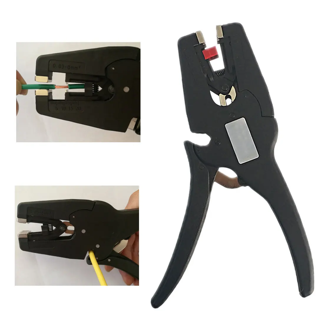 

Wire Stripper Self-Adjusting Range 0.03-10mm2 Stripping Cutter Flat Insulation Pliers
