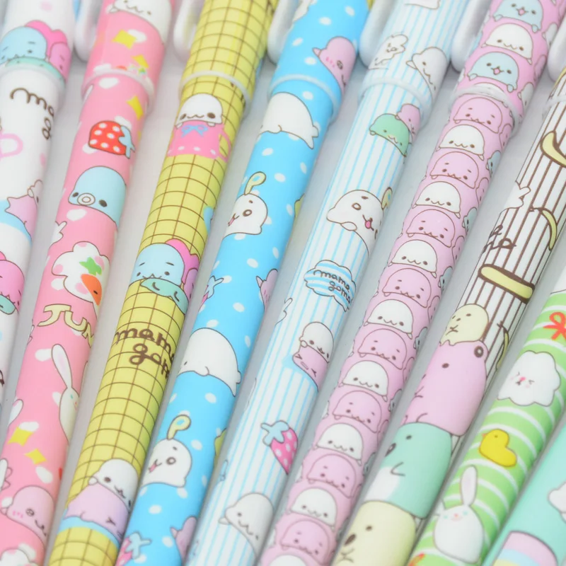 10 шт./партия мультипликационная гелевая ручка Papelaria School Lapices милые ручки Caneta Stylo