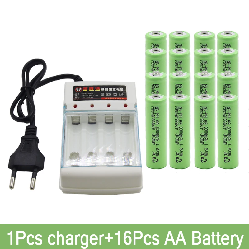 4 шт. Daweikala AA 3000 1 2 V Quanlity аккумуляторная батарея 3000mAh BTY Ni MH 2A + бесплатная