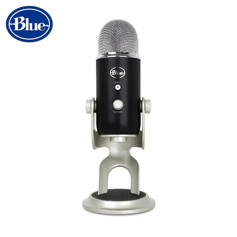 Профессиональный конденсаторный микрофон Blue Yeti Pro настольный Студийный USB и XLR