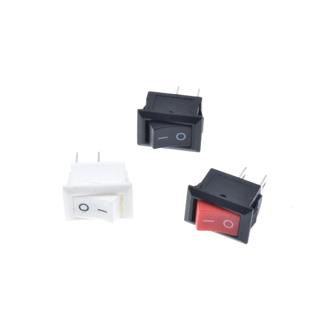 100 шт. 10*15 мм KCD11 3A/250V 2Pin ВКЛ./ВЫКЛ. Белый мини кулисный переключатель для лодки