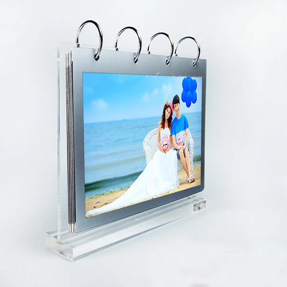 

Desktop Perspex Calendar Frames Acrylic Calendar Display Stands For Calendar ,Menu and Photos YCD-006