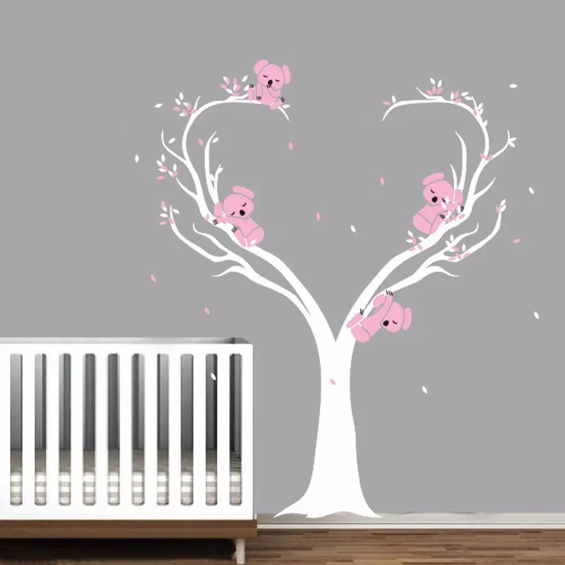 Us 26 88 25 Off Custom Cute Koalas On Tree Vinyls Wall Decals Nursery Baby Stickers Decor Kids Room Large Size 200x160cm A216 In Us 26 88 25 Off Custom Cute Koalas On Tree Vinyls Wall Decals Nursery Baby Stickers Decor Kids Room Large Size 200x160cm A216 In