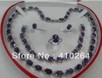 

$wholesale_jewelry_wig$ Free Shipping Sets GP natural green stone Necklace bracelet earrings ring