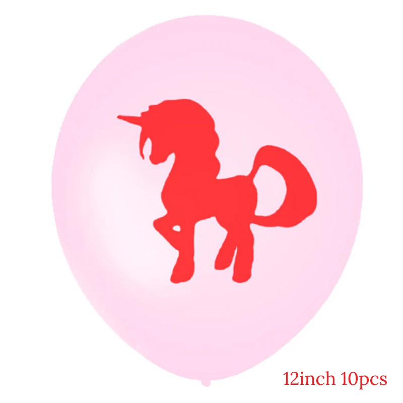 Реквизит для фотобанк единорога Радужный Unicornio один первый для празднования первого дня рождения украшения Eenhoorn воздушный шар вечерние сувенирные принадлежности - Цвет: 13