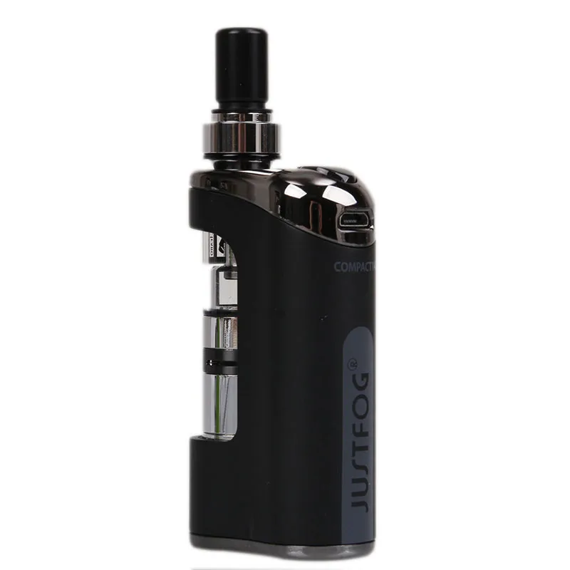 Vape Kit JUSTFOG Compact 14 Starter с 1,8 мл Q14 атомайзер бак 1.6ohm катушка 1500 мАч батарея электронная сигарета, ручка комплект 5 шт