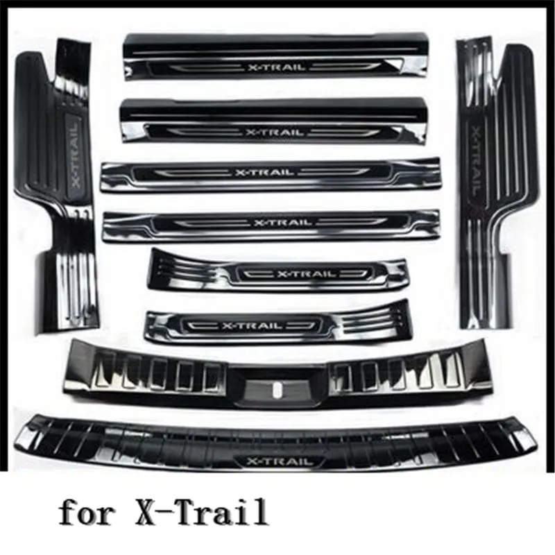 

Rear Bumper Protector Sill Trunk Tread Plate Trim Scuff Plate/Door Sill Door Sill For Nissan X-Trail X Trail T32 2017 2018 2019