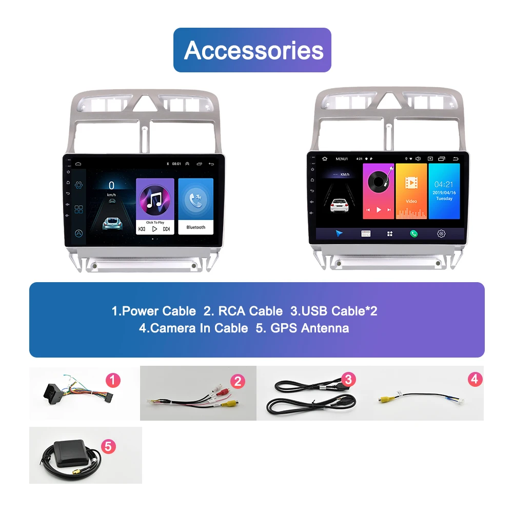 Discount Navivox Android 8.1/9.0 2 din Car DVD Player GPS Navigation Multimedia For Peugeot  307 307 CC 307SWC Radio 2002-2013 car stereo 5