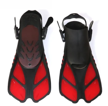 

2019 Swimming Fins Snorkeling Foot Flipper Floating Training Fin with Adjustable Heel for Swimming Diving Water Sports