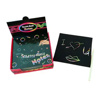 

Rainbow Scratch Art Mini Notes With Wooden Stylus Scraping Drawing Toys Arts And Crafts For Girls Stocking Stuffers Art Supplies