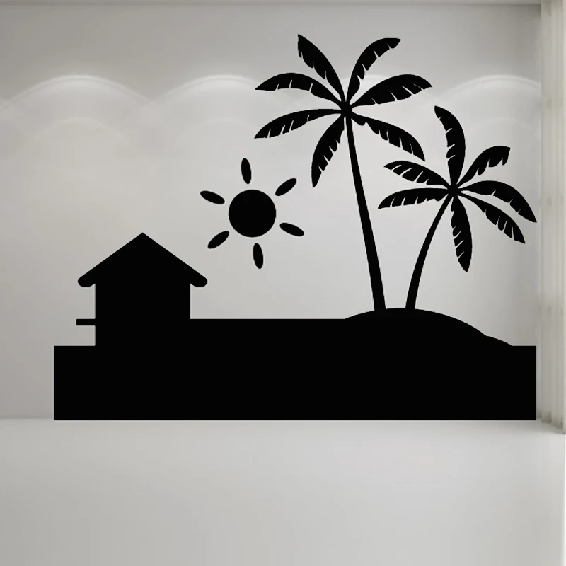 Us 12 15 36 Off Free Shipping Simple Design Removable Sun Decal Palm Trees Beach Wall Sticker Pvc Waterproof Living Room Home Decor In Stickers Us 12 15 36 Off Free Shipping Simple Design Removable Sun Decal Palm Trees Beach Wall Sticker Pvc Waterproof Living Room Home Decor In Stickers