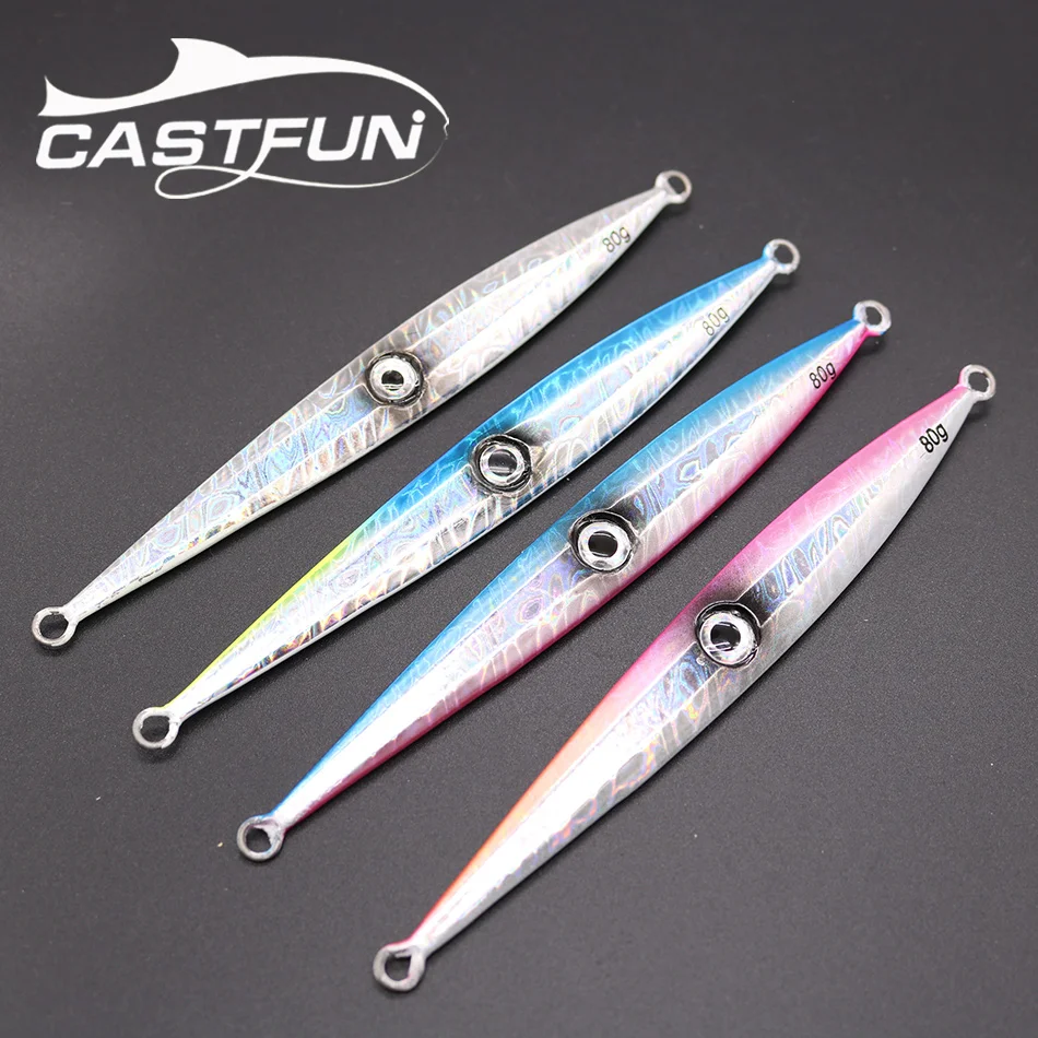 CASTFUN медленный джиг 1 шт. 40 г 60 80 100 150 монстр убийца глубоководный приманка