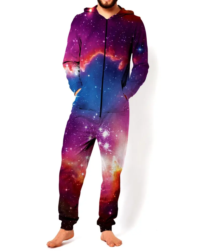 New arrival Cosmic Forces Jumpsuit fashion galaxy printed 3D jumpsuit