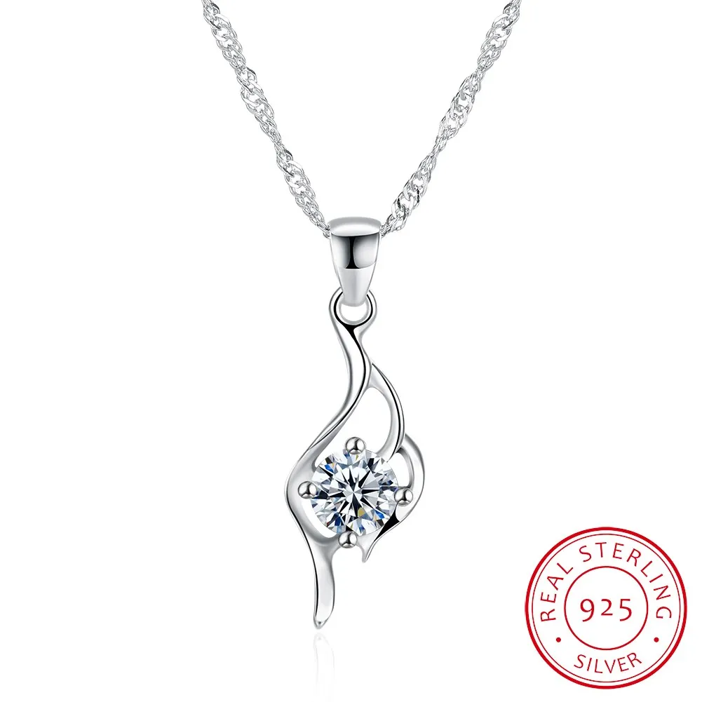 925 Sterling Silver Pendants Necklaces For Women Silver Necklaces