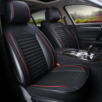 

Leather Universal car seat cover seats covers automobiles cushion for volkswagen vw bora polo 6r 9n sedan sagitar santana caddy