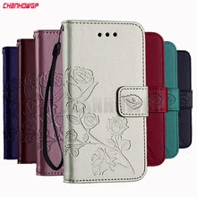 3D skórzane etui w kwiaty do Samsung Galaxy S9 S8 Plus S7 S6 krawędzi S5 S3 Neo S4 J3 J5 J7 A3 A5 2016 2017 J1 Mini etui na grand prime(China)