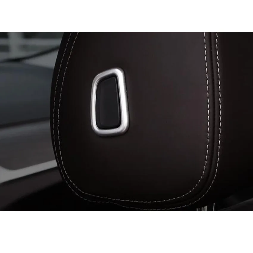 Apto para BMW serie 5 G30 G38 2018 coche reposacabezas del asiento interruptor cubierta de Marco Ajuste de bisel estilo Interior accesorios de partes de 3 piezas