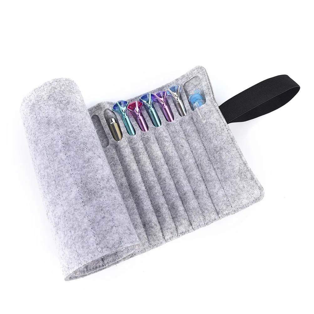 Creative fashion multifunction wool felt pencil pen pouch brush bagstationery pouch cosmetic makeup bag large capacity