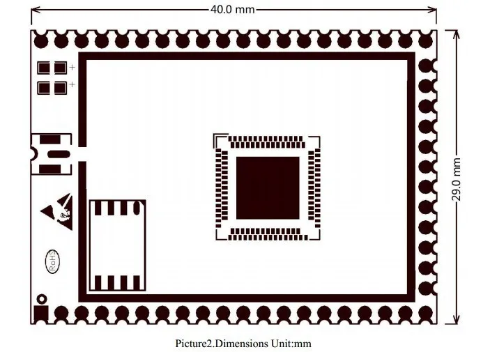 HLK-RM08K two serial port UART to WIFI module MT7688K