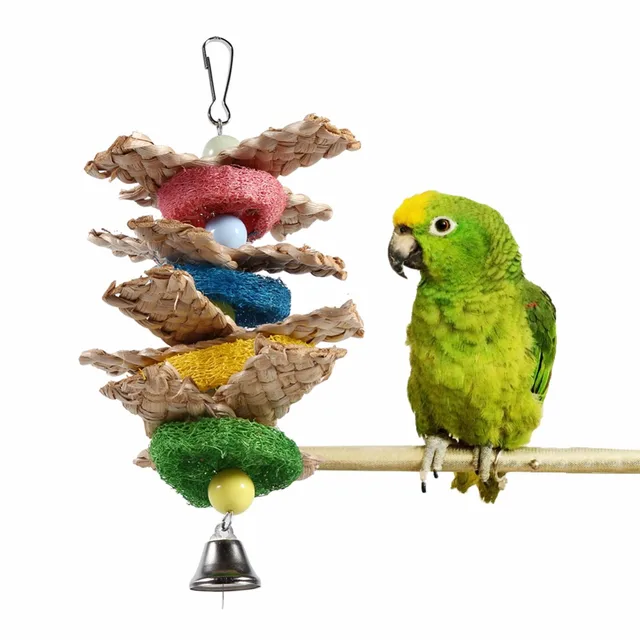 2017 New Pet Bird Toy Parrot Climb Swing Toys Playing Chewing Pecking