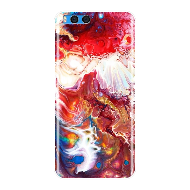Задняя крышка для Xiaomi Mi Max Mix 1 2 2S 3 Мраморный синий камень текстура классный