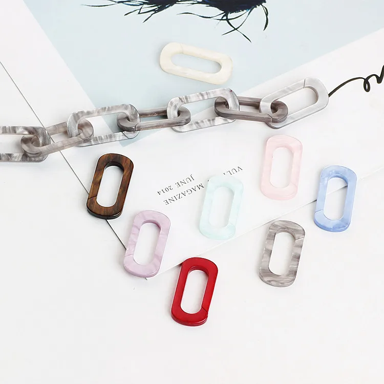 

DIY jewelry accessories Japan Harajuku long oval ring ring acetate earrings earrings pendant pendant material.