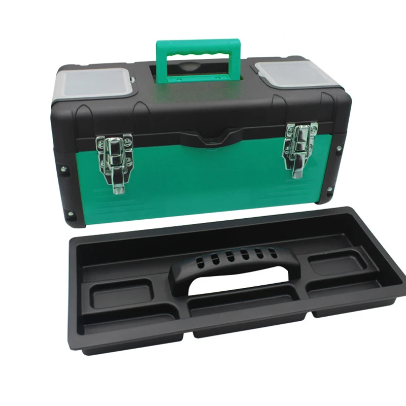 

15 inch Household Maintenance Electrician Tool Box Plastic Tool Boxes with Handle Car Auto Repair Toolbox Case