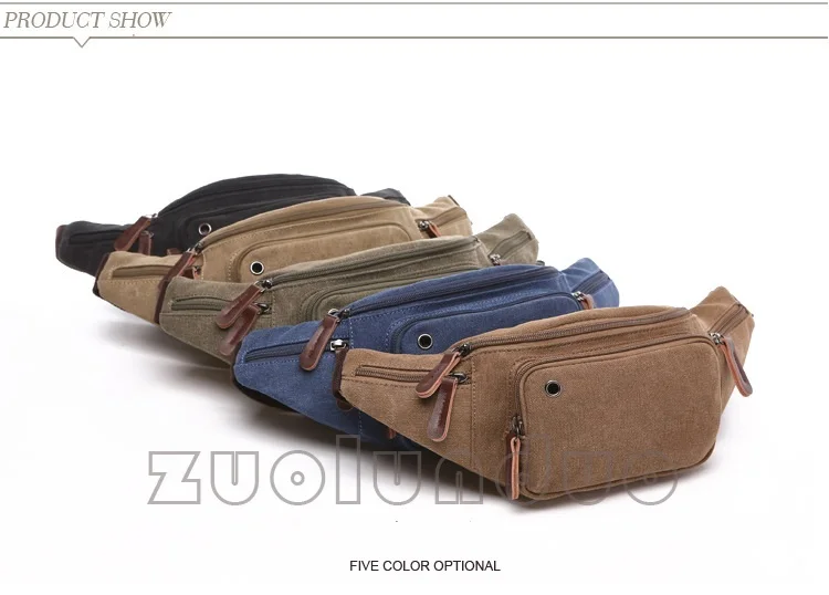 B28 новая многофункциональная холщовая поясная сумка, Мужская поясная сумка, Pochetes Homem Bolso Cintura