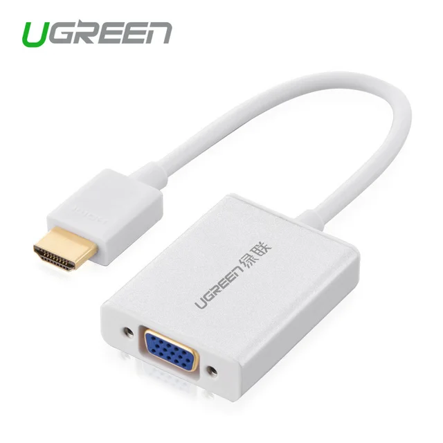 Best Price Ugreen HDMI to VGA Adapter Digital to Analog Video Audio Converter Cable HDMI VGA Connector for Xbox 360 PS4 PC Laptop TV Box Best Price Ugreen HDMI to VGA Adapter Digital to Analog Video Audio Converter Cable HDMI VGA Connector for Xbox 360 PS4 PC Laptop TV Box