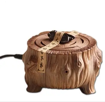 

220V Chinese Vintage Electric Ceramic Perfume Diffuser Aromatherapy Burner Essential Oil Heater SPA Yoga Aroma Holder Stove Base