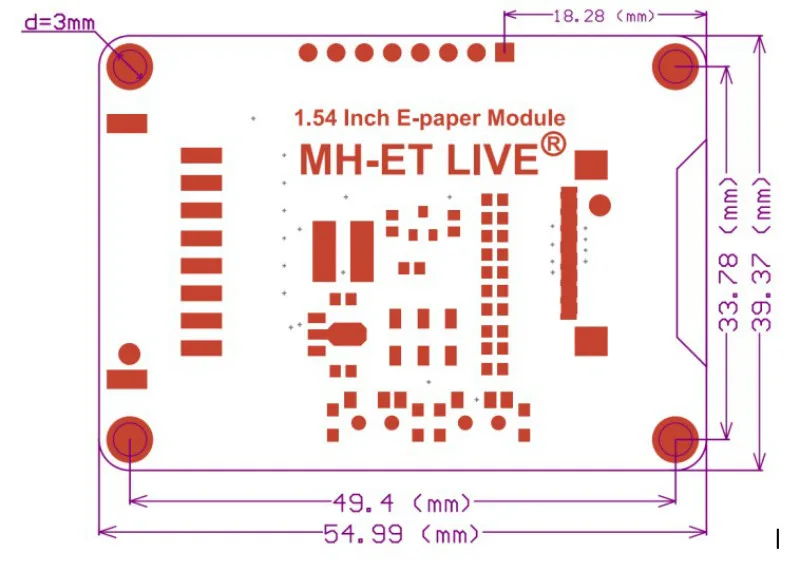 1,54 дюймов Epaper модуль E-paper E-Ink EInk экран дисплея SPI поддержка Глобальный/часть для Arduino STM raspberry pi ESP32