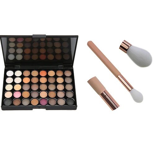 6/40 color Matte Eyeshadow Pallete Make Up Earth Palette EyeShadow Makeup Glitter Waterproof Lasting Makeup Eyeshadow With Gift - Color: 40 color eye shadow