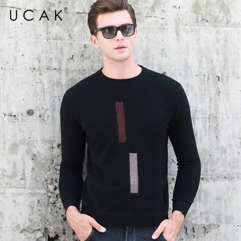 UCAK Brand Pure Merino Wool Sweater Men 2019 New Arrivals Autumn Winter Thick Warm Cashmere Pullover Men O-Neck Pull Homme U3035 UCAK Brand Pure Merino Wool Sweater Men 2019 New Arrivals Autumn Winter Thick Warm Cashmere Pullover Men O-Neck Pull Homme U3035