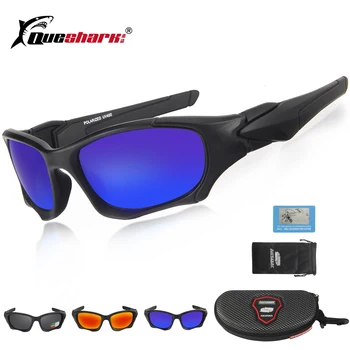 

Queshark Men Women TR90 UV400 Polarized Cycling Glasses Bicycle Goggles Bike Sport Sunglasses Cycling Eyewear Fishing Glasses