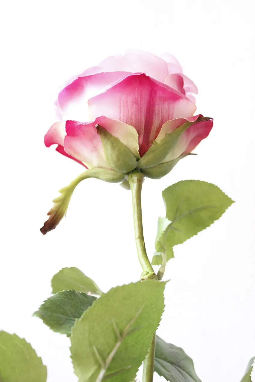 artificial peonies silk peonies rose flower wedding bouquet fake flower head  (17)