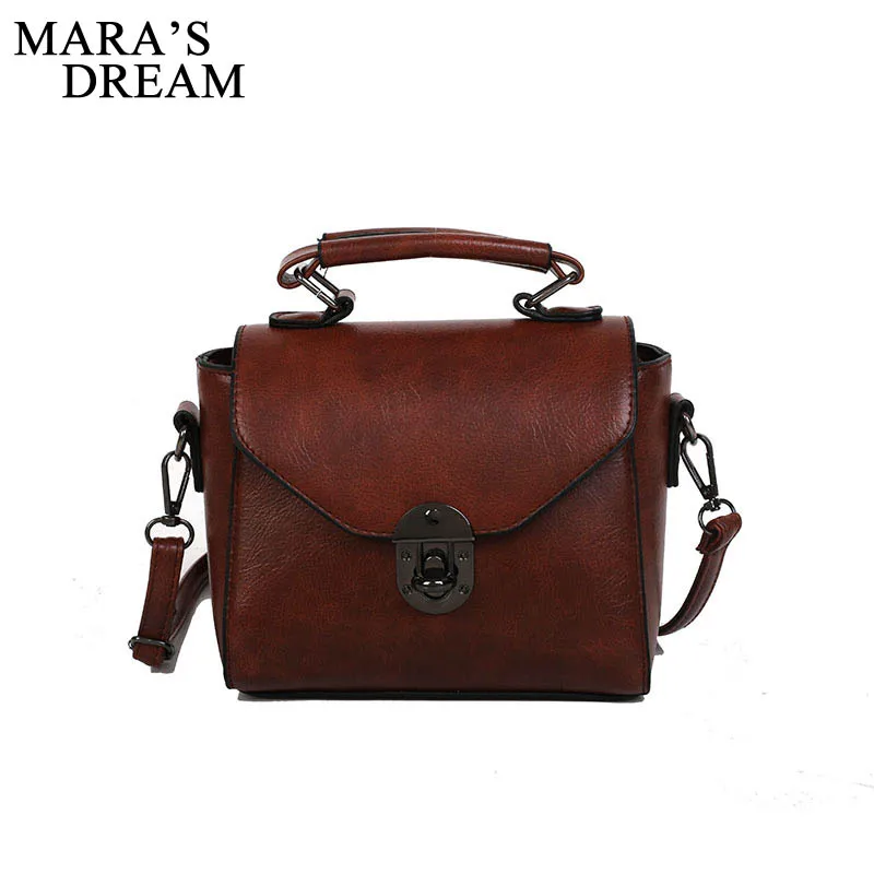 Mara's Dream 2019 Summer New Women's Bag Fashion Lock One Shoulder Simple Small Square Retro Messenger Tide | Багаж и сумки